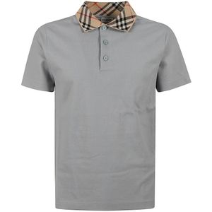 Burberry, Heren, Tops, Grijs, Maat: S