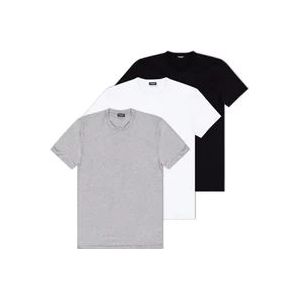 Dsquared2 T-shirt drie-pack , Gray , Heren , Maat: XS