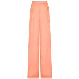 Max Mara, Dames, Broeken, Roze, Maat: S