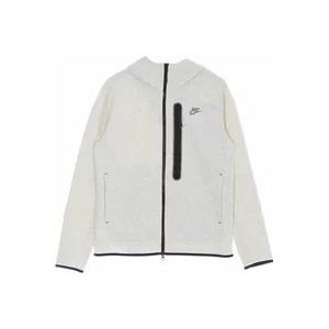 Nike Revival Tech Fleece Zip Hoodie , White , Heren , Maat: XS