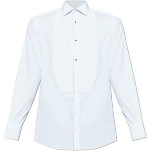 Dolce & Gabbana, Heren, Overhemden, Wit, Maat: L Leer,