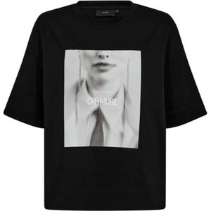 Copenhagen Muse, Dames, Tops, Zwart, Maat: M Katoen,