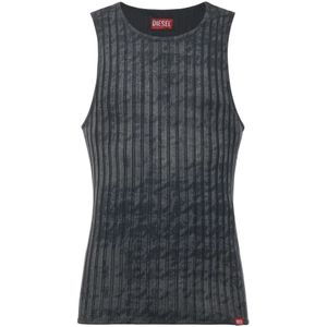 Diesel, Heren, Tops, Grijs, Maat: L