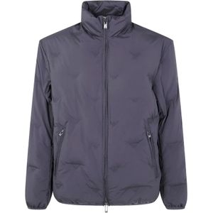 Emporio Armani, Heren, Jassen, Zwart, Maat: 2XL Poliester,