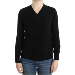 Costume National, Dames, Truien, Zwart, Maat: XS Wol,