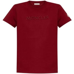 Moncler, Dames, Tops, Rood, Maat: XS