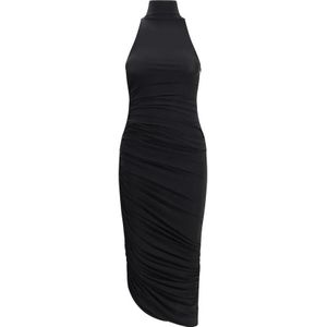 Jacquemus, Dames, Jurken, Zwart, Maat: XS Leer,