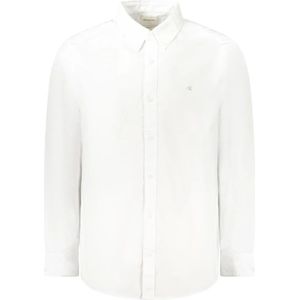 Calvin Klein, Heren, Overhemden, Wit, Maat: S Katoen,