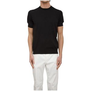 Paolo Pecora, Heren, Truien, Zwart, Maat: XL Katoen,