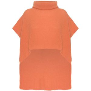 Americandreams, Dames, Truien, Oranje, Maat: ONE Size Wol,