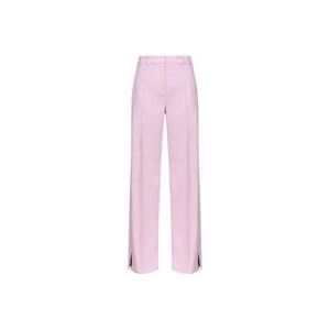 Pinko Wijde broek met zijsplit , Pink , Dames , Maat: XL