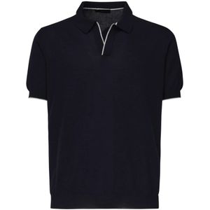 Fay, Heren, Tops, Blauw, Maat: L Katoen,