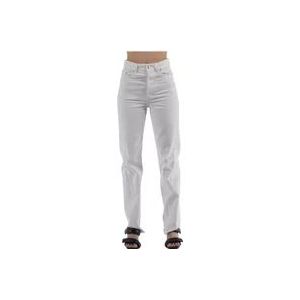 Lanvin Twisted Denim Jeans , White , Dames , Maat: 2XS