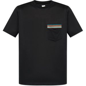 Paul Smith, Heren, Tops, Zwart, Maat: L Katoen,