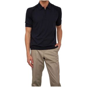 Emporio Armani, Heren, Tops, Blauw, Maat: 3XL Katoen,