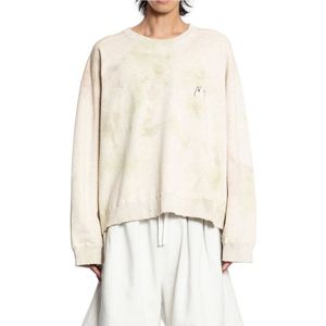 Ancellm, Heren, Sweatshirts & Hoodies, Beige, Maat: M Katoen,