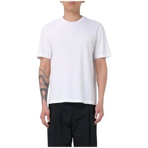 Roberto Collina, Heren, Tops, Wit, Maat: S Katoen,