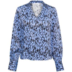 Karen by Simonsen, Dames, Blouses & Shirts, Blauw, Maat: XS