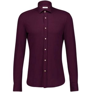 Boglioli, Heren, Overhemden, Rood, Maat: XL Katoen,