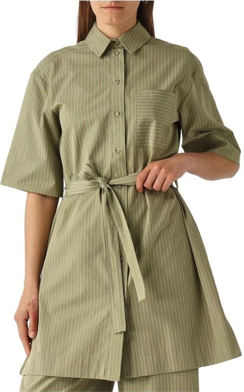 MM - SOSPIRO - Blousejurk - Katoen - Mini-jurk - Overhemdkraag