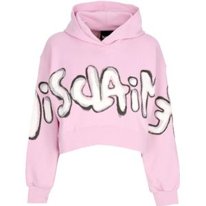 Disclaimer, Dames, Sweatshirts & Hoodies, Roze, Maat: S Katoen,