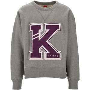 Kenzo, Heren, Sweatshirts & Hoodies, Grijs, Maat: L Katoen,