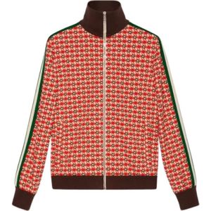 Gucci, Dames, Sweatshirts & Hoodies, Rood, Maat: M Polyamide,
