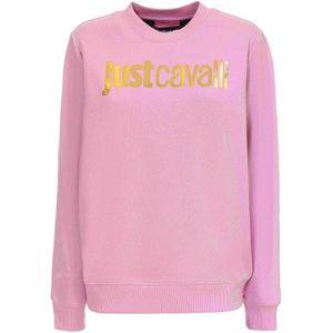 Just Cavalli, Dames, Sweatshirts & Hoodies, Roze, Maat: XS