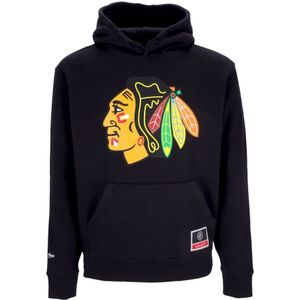 Mitchell & Ness, Heren, Sweatshirts & Hoodies, Zwart, Maat: L Katoen,