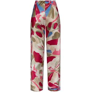 Cult Gaia, Dames, Broeken, Beige, Maat: L Zijde,