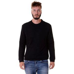 Versace, Heren, Sweatshirts & Hoodies, Zwart, Maat: XL Katoen,