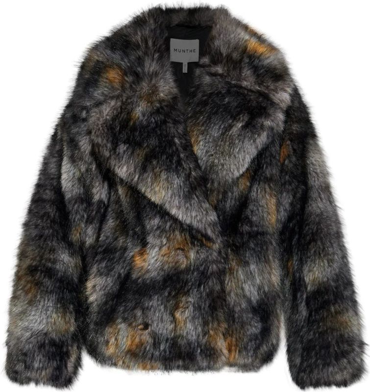 Munthe Winterjas 'LESTINE'  lichtbruin / grijs / antraciet / zwart