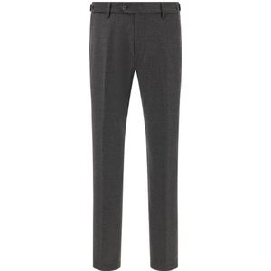 Boggi Milano - Andrea - Broeken - Grijs - Heren - Stretch-Flanellen