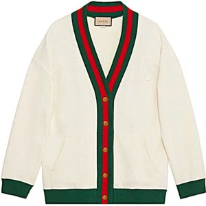 Gucci, Heren, Truien, Wit, Maat: XL Katoen,