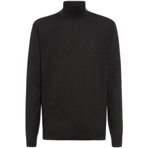 Billionaire, Heren, Truien, Zwart, Maat: 3XL Kasjmier,