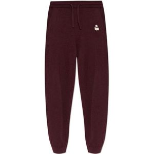 Marant étoile, Dames, Broeken, Rood, Maat: 3XS Katoen,