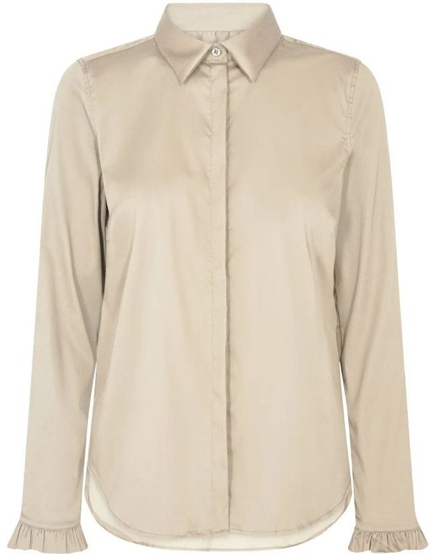 MOS Mosh - Mattie Flip Shirt - Blouse - Beige - Katoen