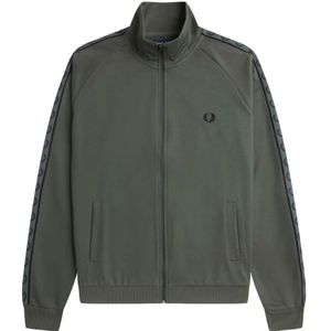 Fred Perry, Heren, Sweatshirts & Hoodies, Groen, Maat: XL Katoen,