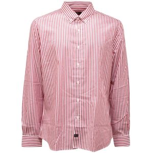 Fay, Heren, Overhemden, Wit, Maat: XL Katoen,