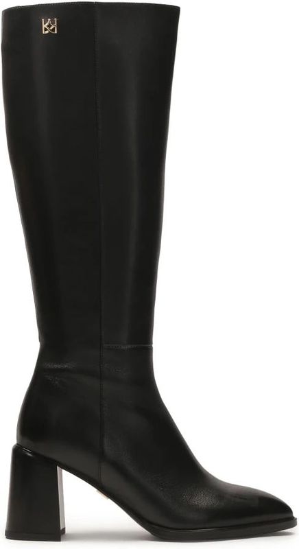 Kazar - Zwarte Leren Stiletto Laarzen - Dames