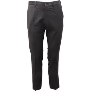 Dolce & Gabbana, Heren, Broeken, Zwart, Maat: S Wol,