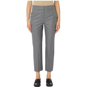 Iblues, Dames, Broeken, Grijs, Maat: 2XL Poliester,
