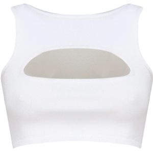 Dsquared2 Stijlvolle Mouwloze Top , White , Dames , Maat: XS