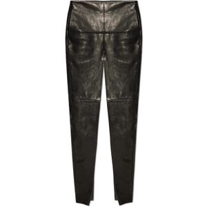 Rick Owens, Dames, Rokken, Zwart, Maat: S Leer,