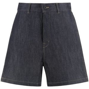 Rick Owens, Heren, Korte broeken, Blauw, Maat: W33 Denim,