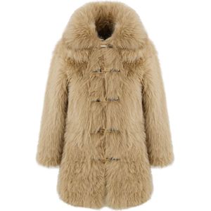 Urbancode, Dames, Jassen, Beige, Maat: M Suède,