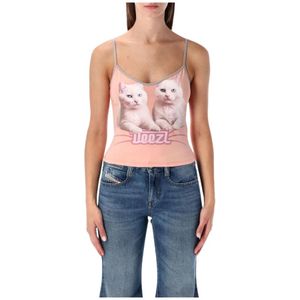 Diesel, Dames, Tops, Roze, Maat: M