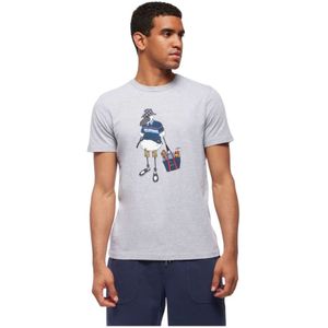 Brooks Brothers, Heren, Tops, Grijs, Maat: M Katoen,