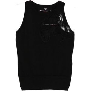 Ermanno Scervino, Dames, Tops, Zwart, Maat: S