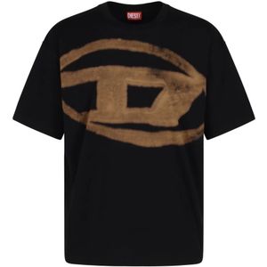 Diesel, Heren, Tops, Zwart, Maat: XL Katoen,